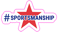 Sportsmanship sticker