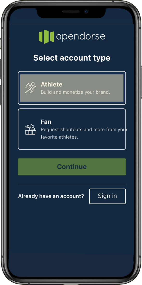app screen