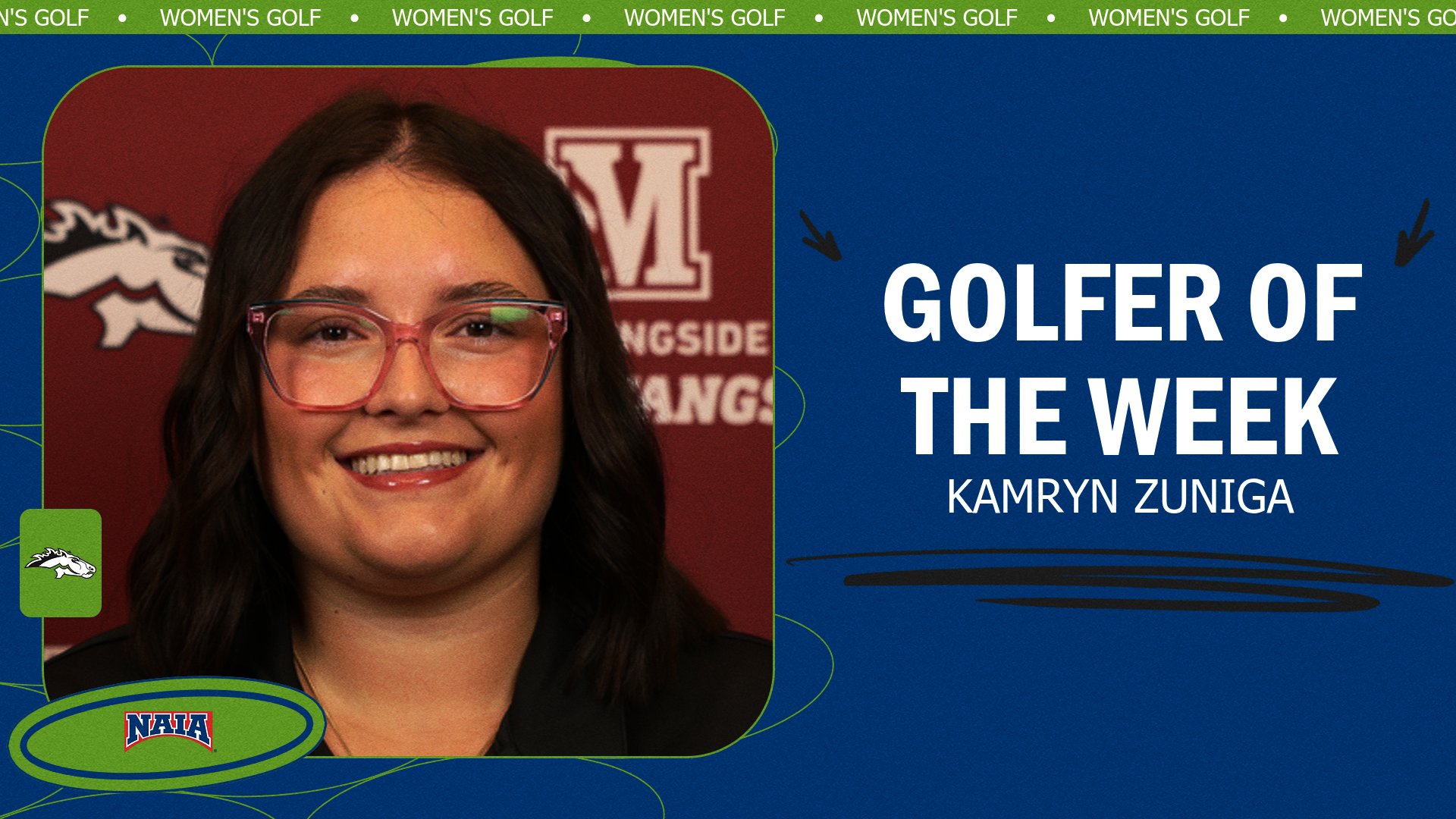 Morningside&rsquo;s Kamryn Zuniga Turns Mustang Fall Invite Win into Season&rsquo;s First NAIA Women&rsquo;s Golfer of the Week Award